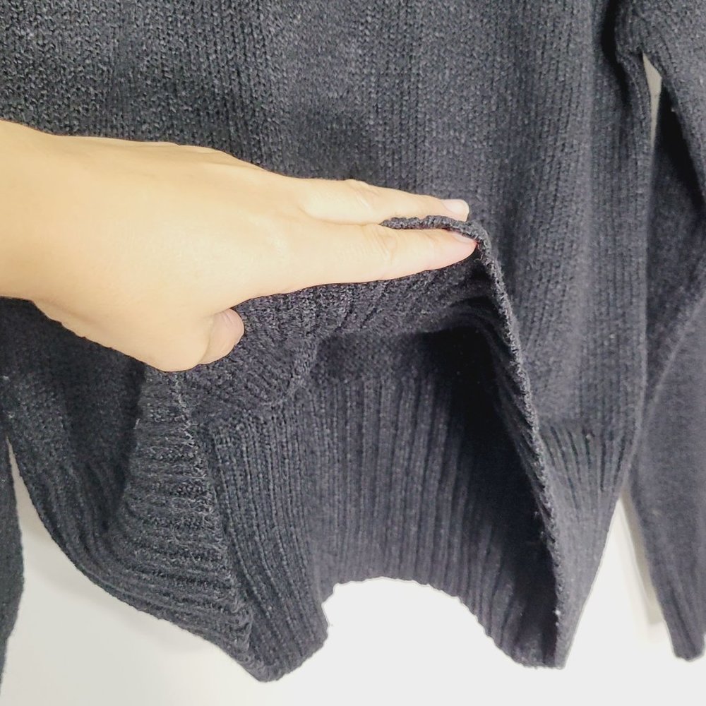 Penmans Black Knit Pullover Sweater Top V-Neckline Vintage Preppy Womens M - Picture 5 of 10